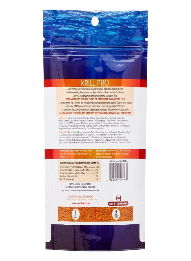 Northfin Fish Food Krill Formula Slow Sinking Pellets (3mm 250g) - Image 3